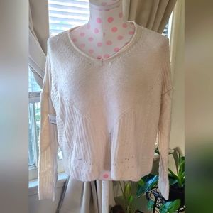 black tape knitted sweater